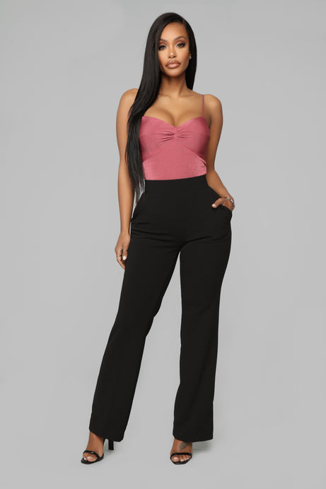 Celine Aria Wide Leg Pants - Black