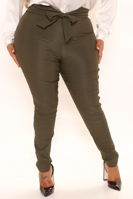 Knot Your Girl Pants - Olive