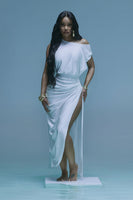 Spice It Up Midi Dress - White