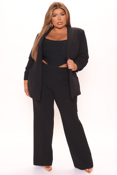Celine Aria Wide Leg Pants - Black