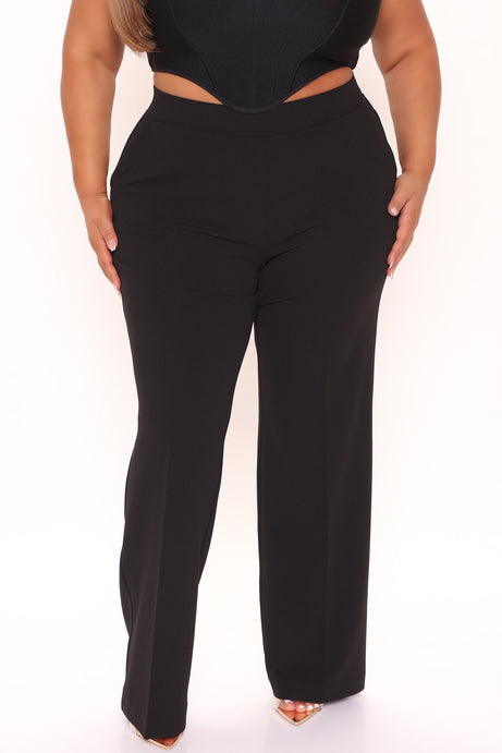 Celine Aria Wide Leg Pants - Black