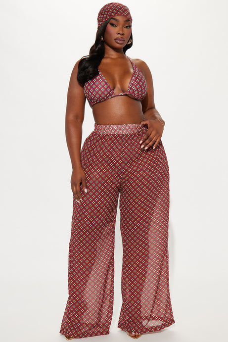Shailene 4 Piece Bikini Set - Purple/combo