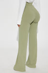 Victoria High Waisted Dress Pants - Sage