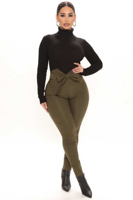 Knot Your Girl Pants - Olive